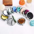 Round Foldable Crystal Pocket Makeup Mirror